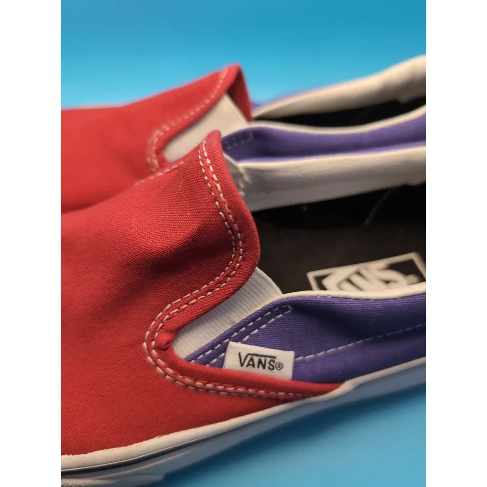 platform multicolor red purple green vans is mens‎ 6 women's 7.5